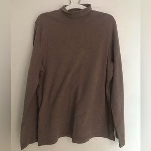 LIGHT GREY - NIB Pendleton Mock Turtleneck, Heathered LIGHT GREY, size L